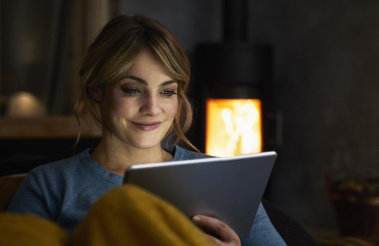 Happy Rebel customer who is enjoying Wi-Fi that actually works from living room